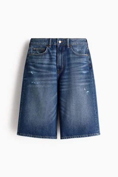 H&m Denim Bermuda Shorts In Blue