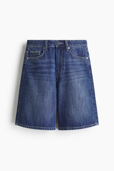 H&m Denim Bermuda Shorts In Blue
