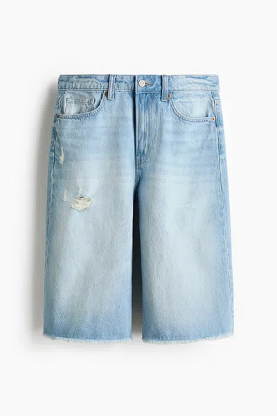 H&m Denim Bermuda Shorts In Blue