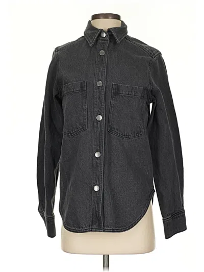 Pre-owned H&m Denim Jacket In Gray