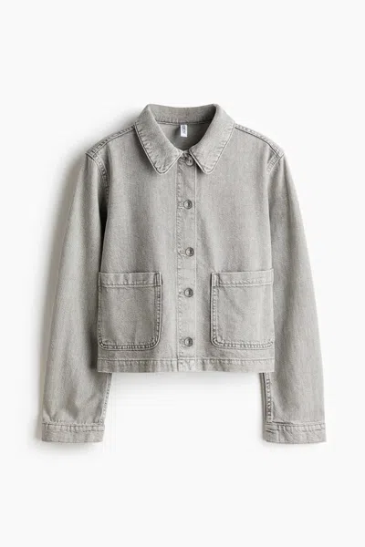 H&m Denim Jacket In Gray