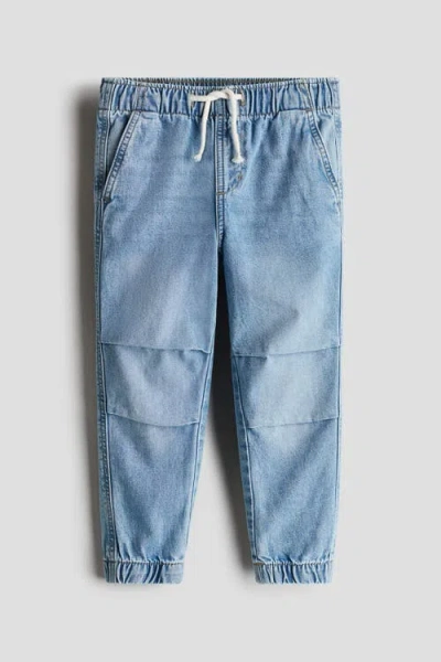H&m Kids'  Denim Joggers In Blue