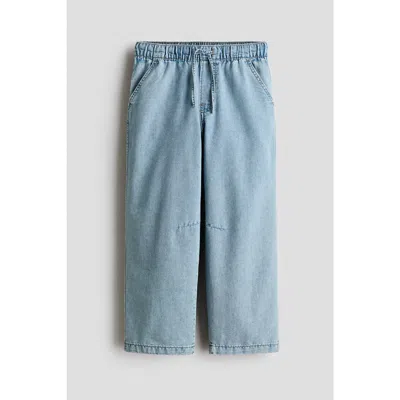 H&m Kids'  Denim Joggers In Blue