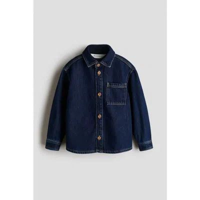 H&m Kids'  Denim Overshirt In Blue
