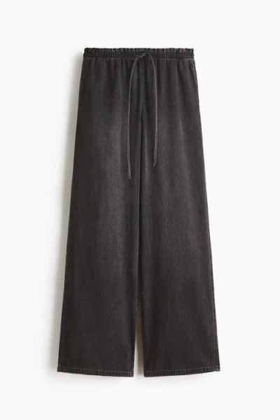 H&m Denim Pull-on Trousers In Multi
