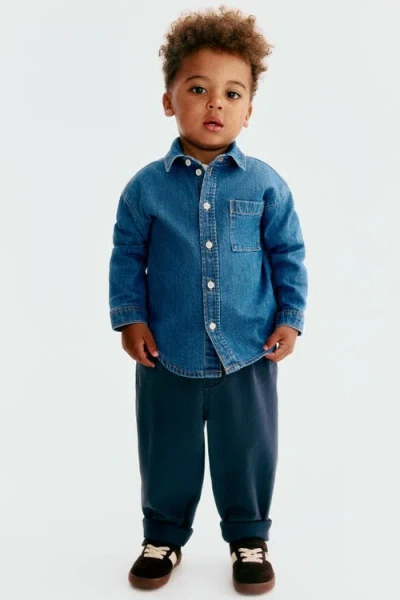 H&m Babies'  Denim Shirt In Blue