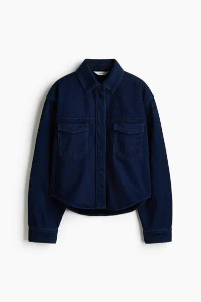 H&m Denim Shirt In Blue