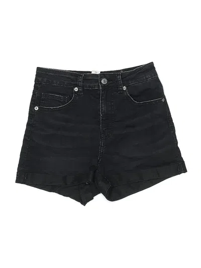 Pre-owned H&m Denim Shorts In Black