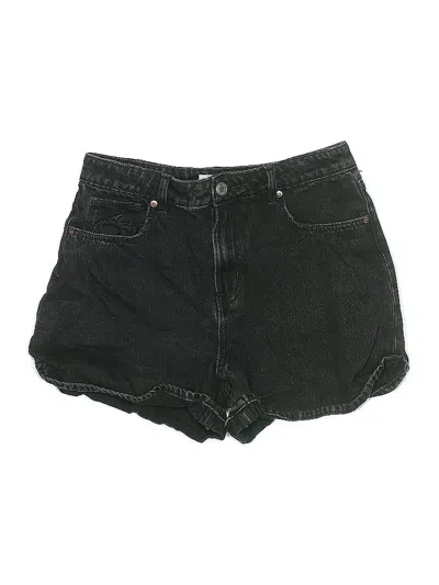 Pre-owned H&m Denim Shorts In Black