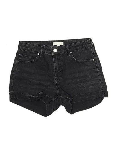 Pre-owned H&m Denim Shorts In Black
