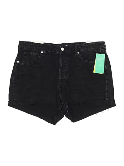 H&m Denim Shorts In Black