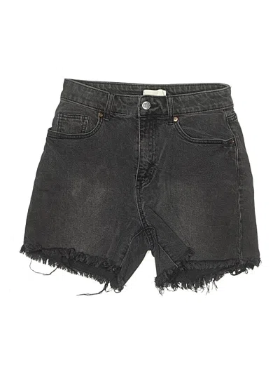 Pre-owned H&m Denim Shorts In Black