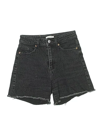 Pre-owned H&m Denim Shorts In Black