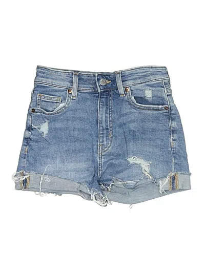 Pre-owned H&m Denim Shorts In Blue