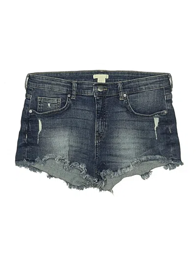 Pre-owned H&m Denim Shorts In Blue