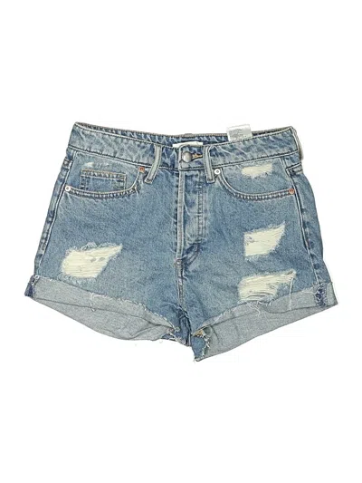 Pre-owned H&m Denim Shorts In Blue