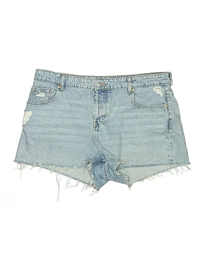 Pre-owned H&m Denim Shorts In Blue