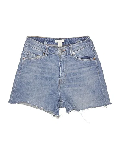 Pre-owned H&m Denim Shorts In Blue