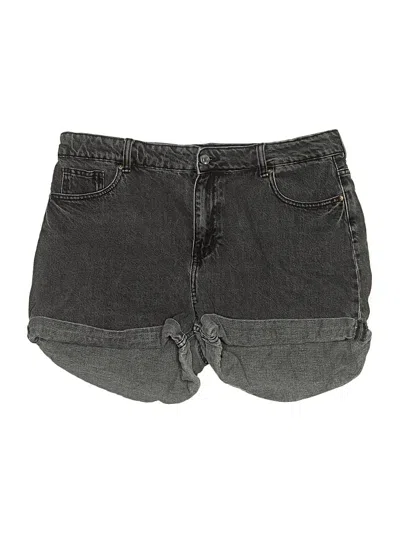 Pre-owned H&m Denim Shorts In Gray