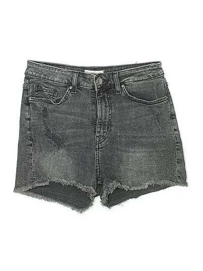 Pre-owned H&m Denim Shorts In Gray