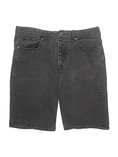 Pre-owned H&m Denim Shorts In Gray