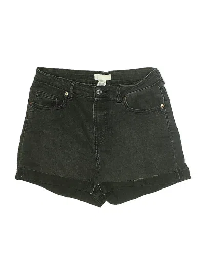 Pre-owned H&m Denim Shorts In Green