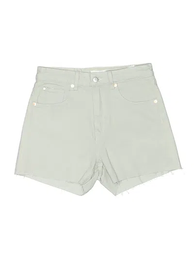 Pre-owned H&m Denim Shorts In Green