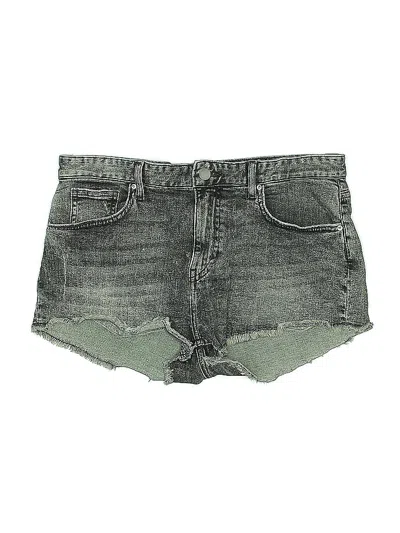 Pre-owned H&m Denim Shorts In Green