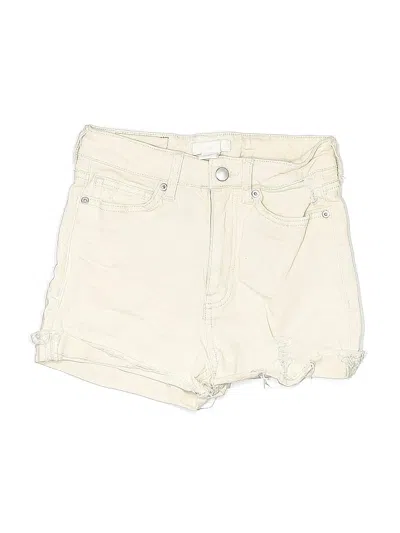 Pre-owned H&m Denim Shorts In White