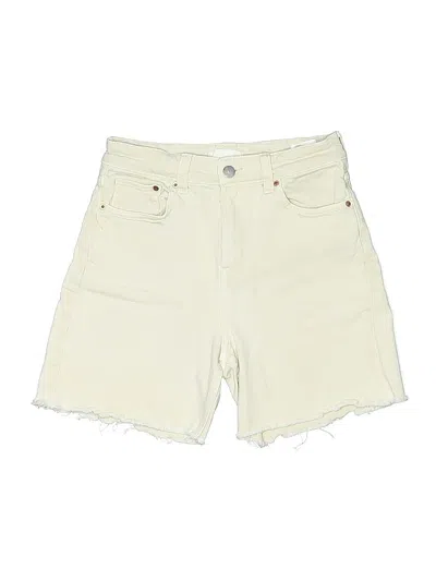 Pre-owned H&m Denim Shorts In White