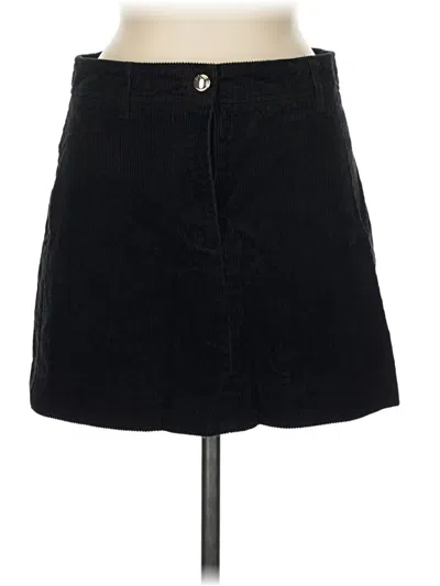 Pre-owned H&m Denim Skirt In Black