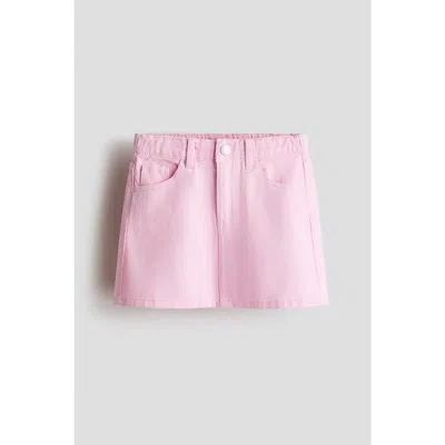 H&m Kids'  Denim Skirt In Pink
