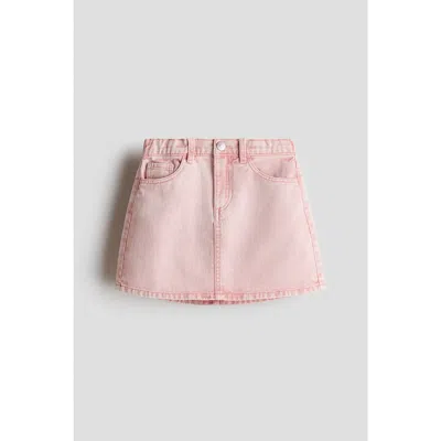 H&m Kids'  Denim Skirt In Pink