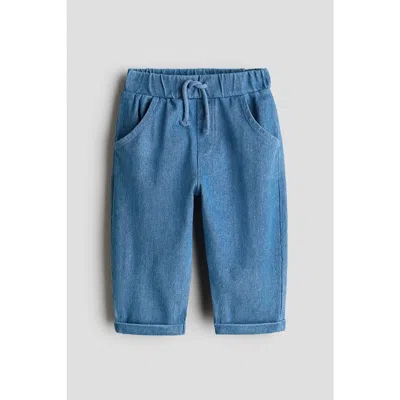 H&m Babies'  Denim-look Pants In Blue