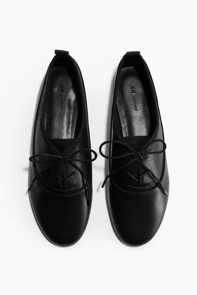 H&m Derby Shoes In Black