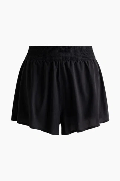 H&m Double-layered Sports Shorts In Black