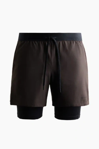 H&m Double-layered Sports Shorts With Drymove In Multi