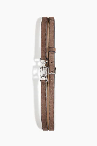H&m Double-strap Belt In Beige/silver-colored