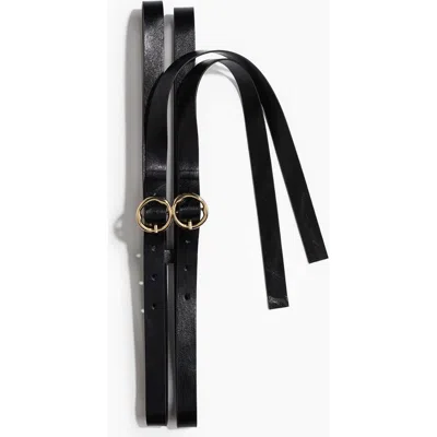 H&m Double-strap Waist Belt In Transparent