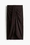H&m Draped Jersey Skirt In Multi