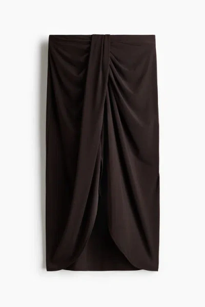 H&m Draped Jersey Skirt In Multi