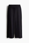 H&m Draped Pull-on Pants In Black