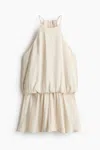 H&m Draped Romper In Neutral