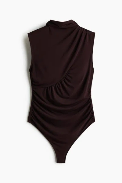 H&m Draped Thong Body In Brown