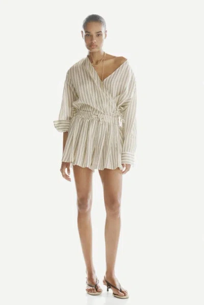 H&m Drawstring Shorts In White