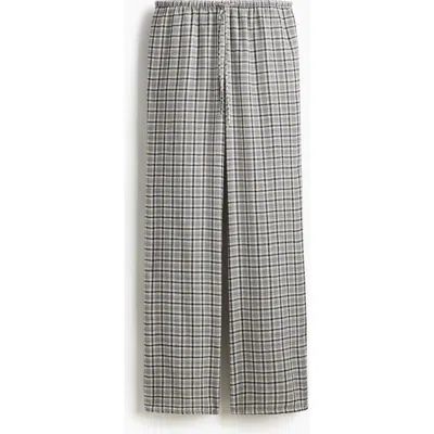 H&m Drawstring Trousers In Gray