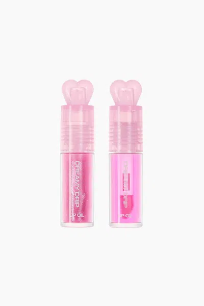 H&m Dreaming Of Hearts Lip Oil Duo In Pink/bubblegum