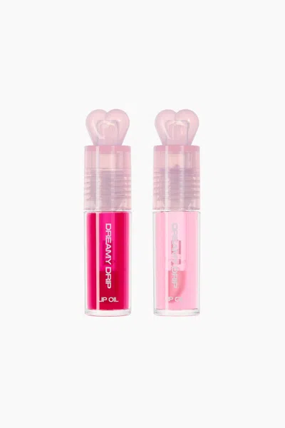 H&m Dreaming Of Hearts Lip Oil Duo In Pink/cherry