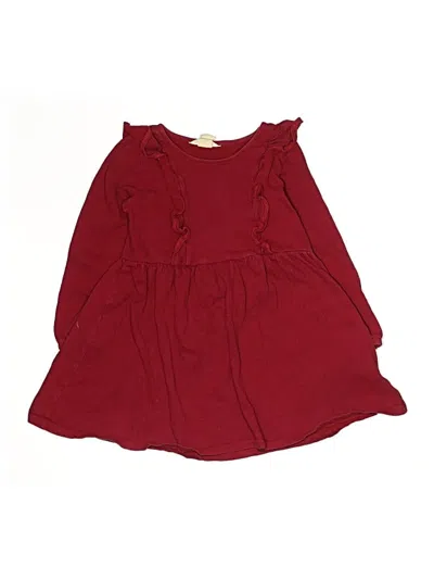 Pre-owned H&m Kids' Dress In Burgundy