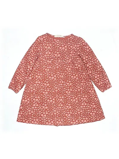 Pre-owned H&m Kids' Dress In Burgundy